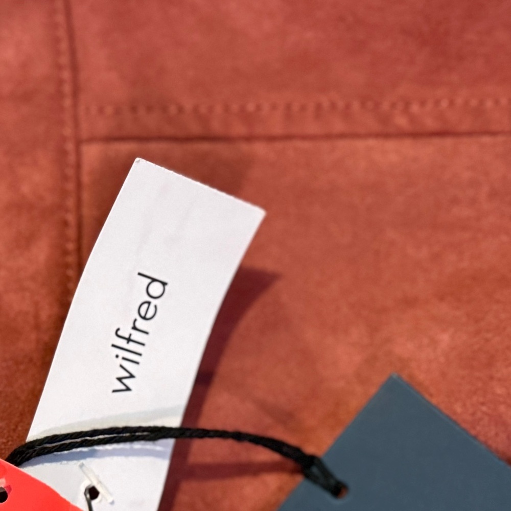 Wilfred Terracotta Zipper Skirt